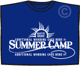 SUMMER CAMP T-Shirt Designs by Church Trends