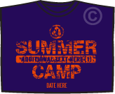 summer camp purple t-shirt