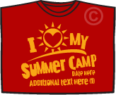 i love my camp t-shirt