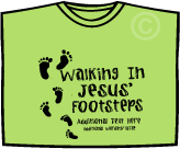 Walking in Jesus's Footsteps Shirts