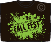 Printed shirts for Fall Festivals