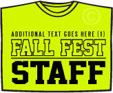Staff shirts for Fall Festivals